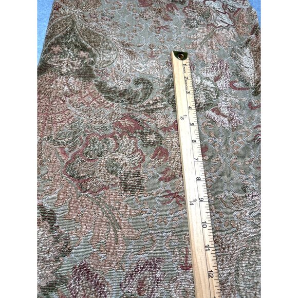 Chenille Tapestry Fabric 30" x 52" Floral Pattern - Picture 2 of 6